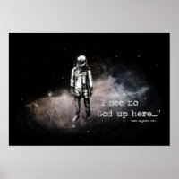Poster ateu. Não vejo nenhum deus aqui em cima