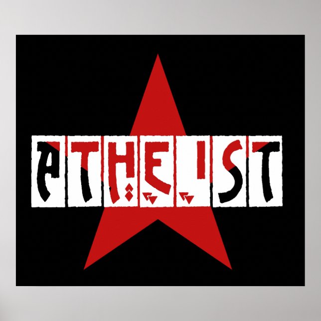 Póster Atheist Star (Frente)