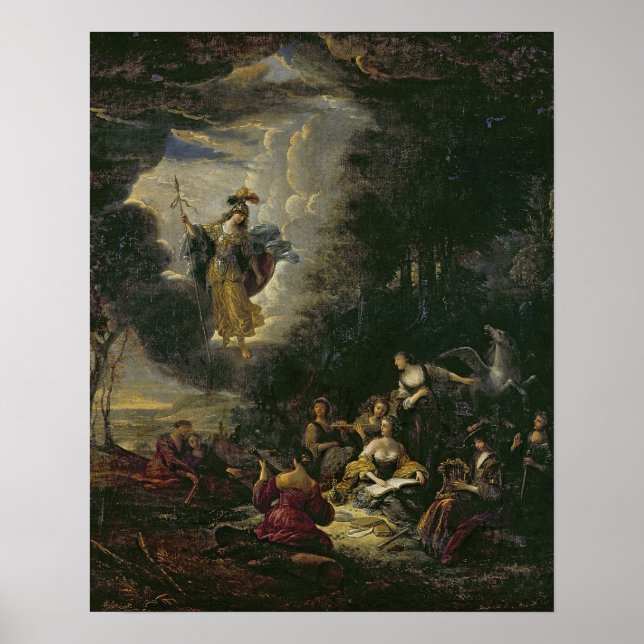 Poster Athena visitando as musas (Frente)