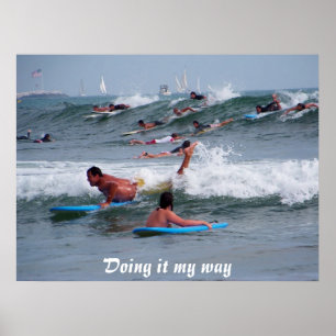 Poster Atingindo as ondas_ Poster_por Elenne Boothe