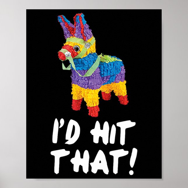 Poster Atingiria a festa Pinata Cinco de Mayo, camisa 1 (Frente)