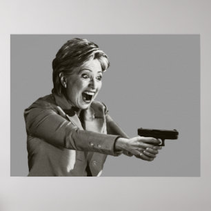 Póster Atirador de Hillary