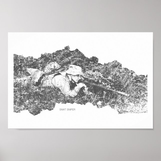 Póster Atirador SWAT (Frente)