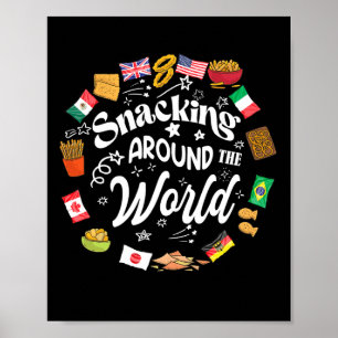 Poster Atirando Em Torno Do Programa Mundial De Férias