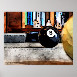 Poster Atirando Na Bola Oito