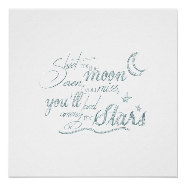 Póster Atire Na Lua (Frente)