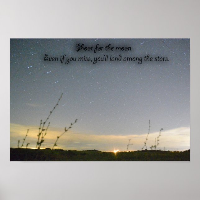 Poster Atire nas estrelas (Frente)