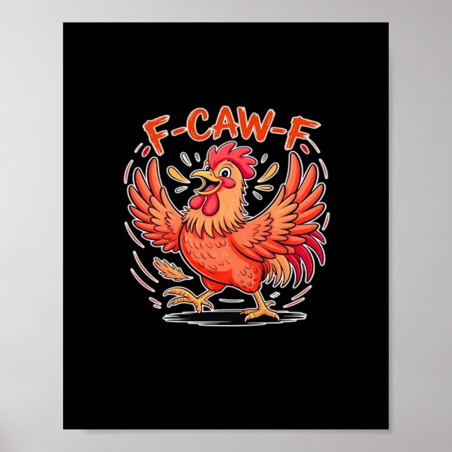 Poster Atitude Clássico Estilo Retro F-Caw-F (Frente)