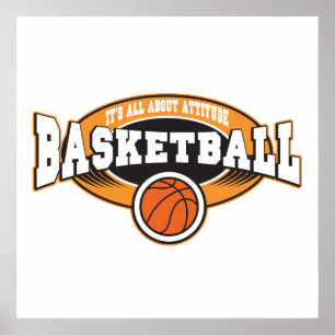 Póster Atitude do basquetebol