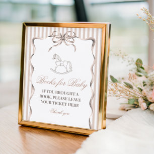 Poster Atividade de Chuvaveiro de Cavalo de Balanço Neutr