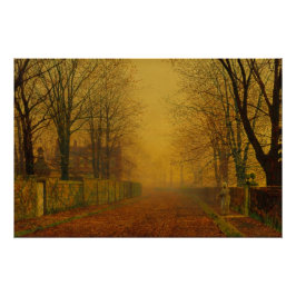 Póster Atkinson Grimshaw Evening Brilhante CC0539
