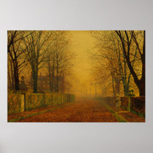 Póster Atkinson Grimshaw Noturno Brilhante Padrão CC0870
