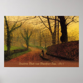 Poster Atkinson Grimshaw Stapleton Park 1877 CC0046