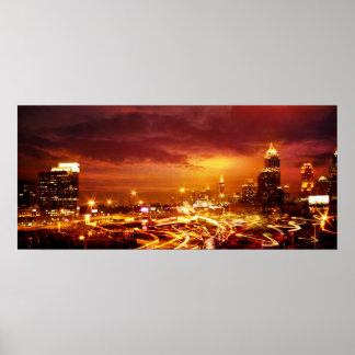 Póster Atlanta em Dusk