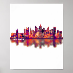 Poster Atlanta Georgia Skyline