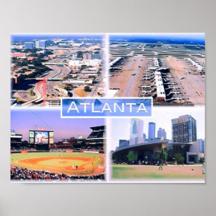 Poster Atlanta - Mosaico - Eua -