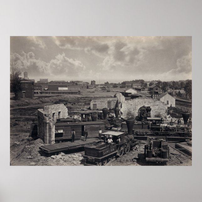 Poster Atlanta nas ruínas (Frente)