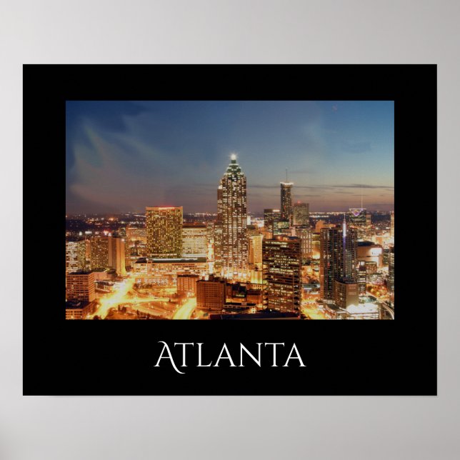 Poster Atlanta Night (Frente)