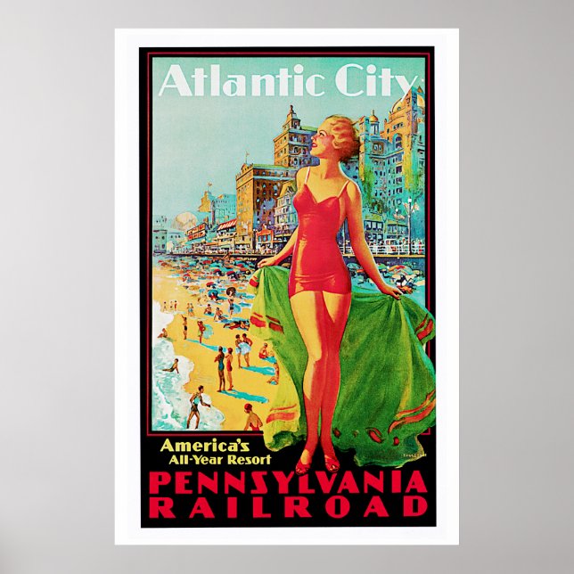 Póster Atlantic City ~América's All Year Resort (Frente)