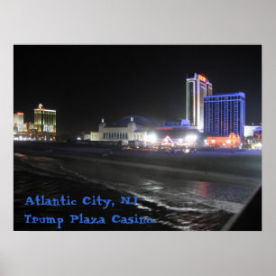 Póster Atlantic City, casino da plaza do trunfo do ~ de