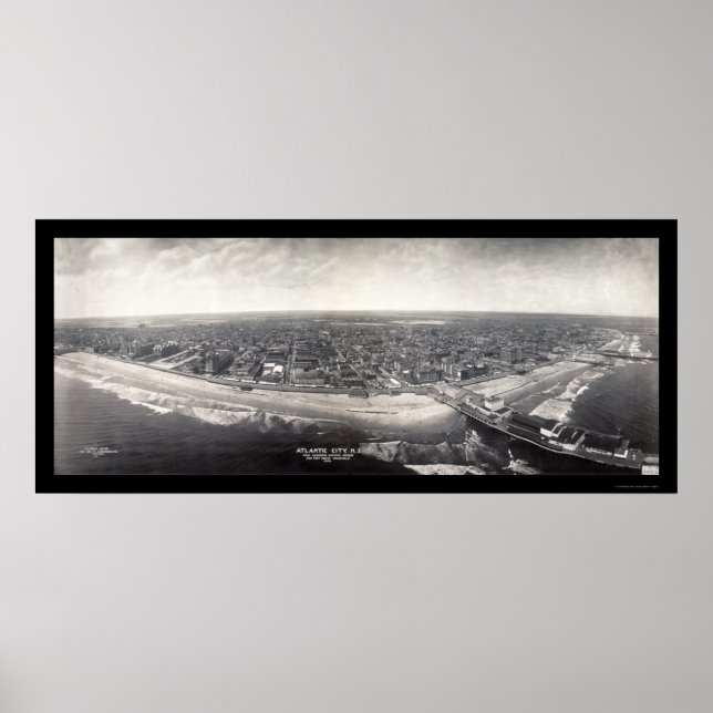 Póster Atlantic City Foto 1909 (Frente)