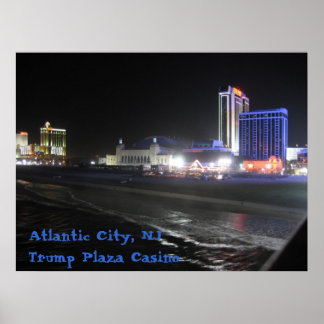 Póster Atlantic City, NJ ~ Trump Plaza Casino