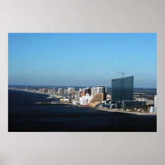 Póster Atlantic City Skyline