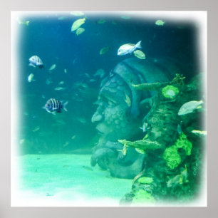 Póster Atlantis sob o mar