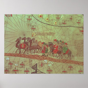 Póster Atlas Catalão, detalhes mostrando