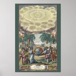 Póster Atlas Coelestis por Doppelmaier, Astronomia Antiga