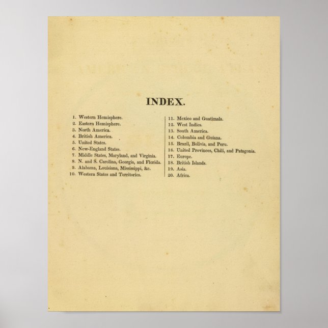 Poster Atlas da escola americana de Grigg (Frente)