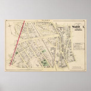 Poster Atlas da igreja de Patricks do santo e da escola