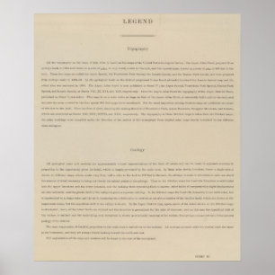 Póster Atlas da legenda à geologia do distrito de Aspen