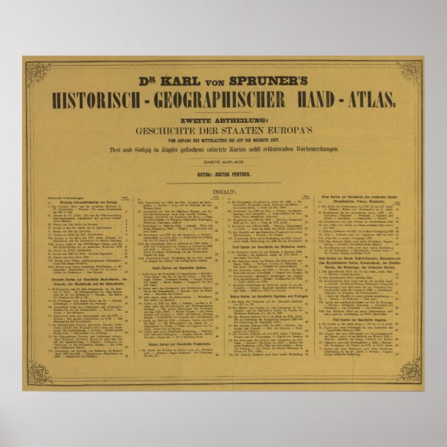 Póster Atlas de Mão do Histórico de dentro (Frente)