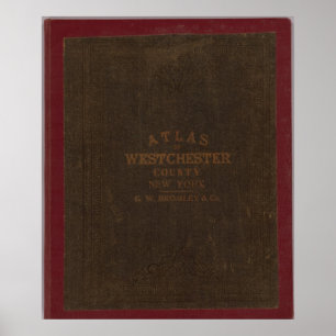 Póster Atlas de Westchester County, NY