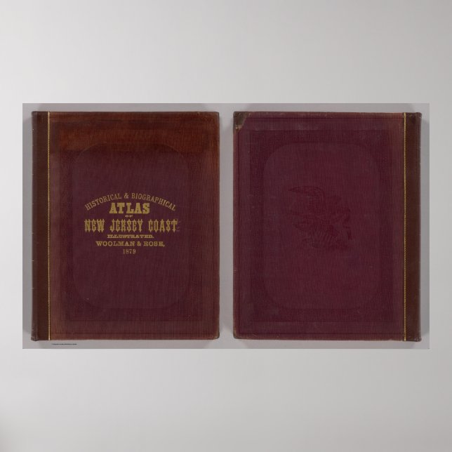 Póster Atlas histórico da costa de Nova Jersey (Frente)