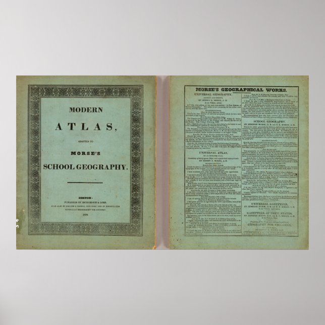 Poster Atlas moderno (Frente)