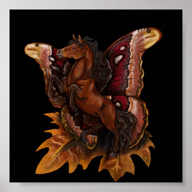 Poster Atlas Moth Fairy Horse (Frente)
