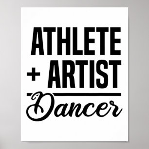 Poster Atleta + Artista = Dançando Balé Dancer Ballerina