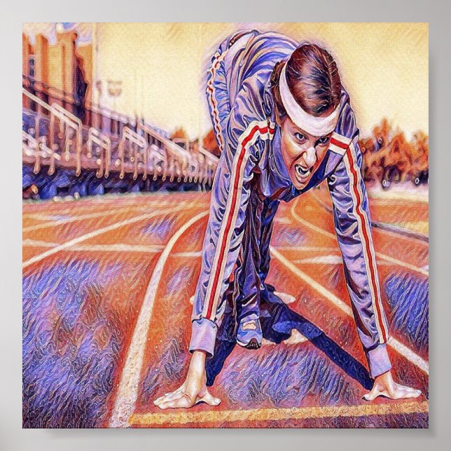 Poster Atleta de treinamento (Frente)