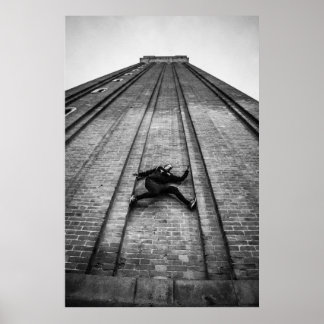 Poster Atleta Parkour escalar San Marco Tower