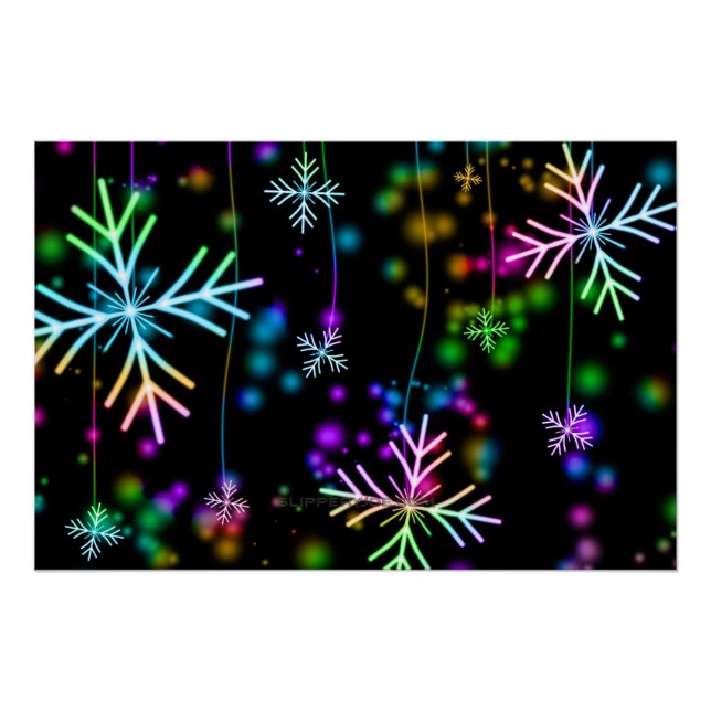 Póster Atmosfera festiva e animada de Natal do SlipperyJo (Frente)