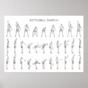 Póster Ato de agarrar de Kettlebell