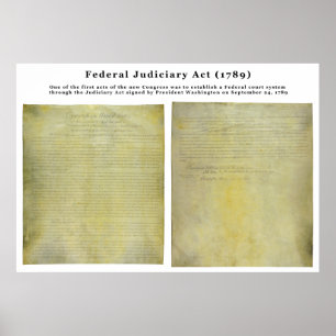 Póster Ato judiciário dos Estados Unidos ORIGINAIS de