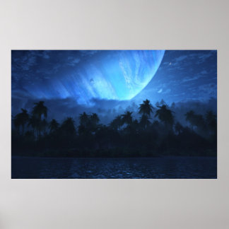 Póster Atoll (queda noturna)