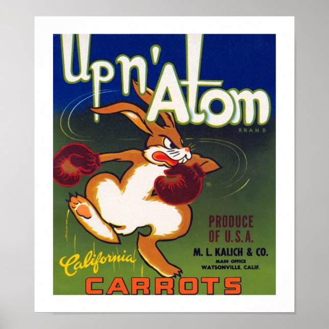 Póster Atom California Carrots (Frente)