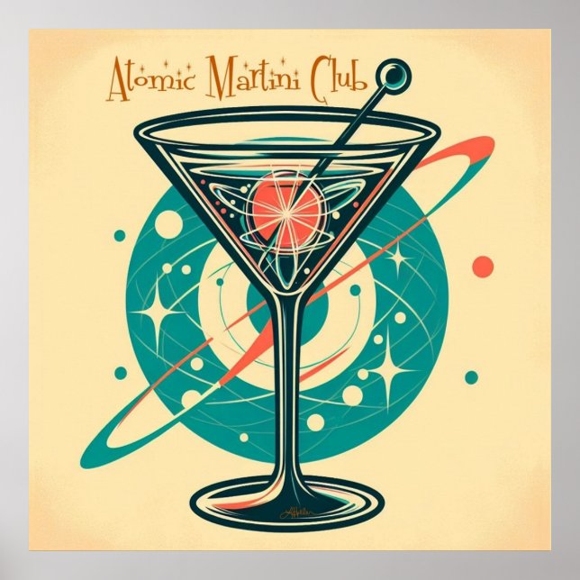 Poster Atomic Martini Club (Frente)