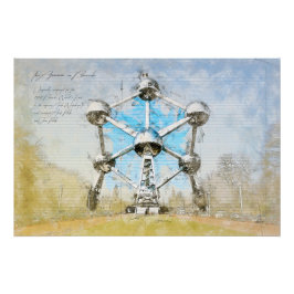 Póster Atomium Brussels