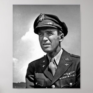 Poster Ator Jimmy Stewart - WW2 Serice com o USAAF