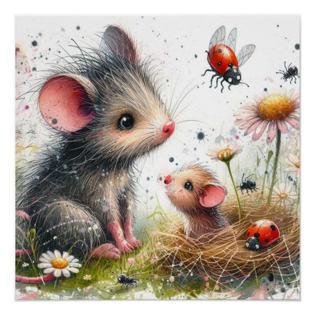 Póster Atordoamento, poster do mouse (Frente)